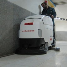 icu & ccu cleaning with nobac scrubber زمین شوی اورژانس و مراقبت ویژه