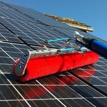 solar cleaning with water cleaning system شستشوی پنل خورشیدی با دستگاه نماشوی