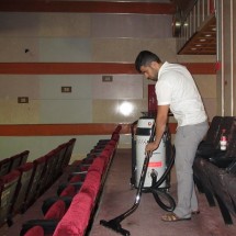 cleaning cinema and amphitheater نظافت سالن سینما و آمفی تئاتر