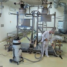 pharmaceutical industrial vacuum cleaner نظافت داروسازی با جاروبرقی صنعتی