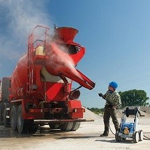 concrete mixer pressure washer شستشوی میکسر بتن با واترجت صنعتی