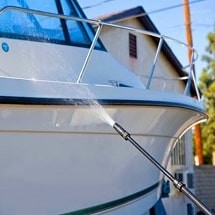 boat pressure washing شستشوی بدنه قایق با واترجت صنعتی