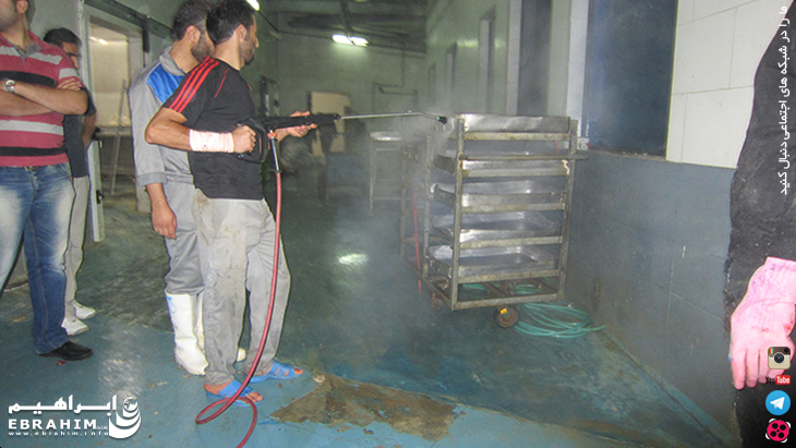 شستشوی و نظافت کشتارگاه ها با دستگاه شوینده پرفشار