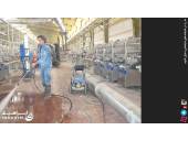 شستشوی خط تولید واترجت کارخانه کاشی سرامیک بلور