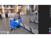 شستشوی کف ترمینال نظافت صنعتی راه آهن فرودگاه کفشو